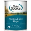 Nutrisource Chicken & Rice Dog Canned Canned Dog Food - 13 Oz - Case Of 12 -Tropiclean Store nutrisource chicken rice dog canned canned dog food 13 oz case of 12 749226