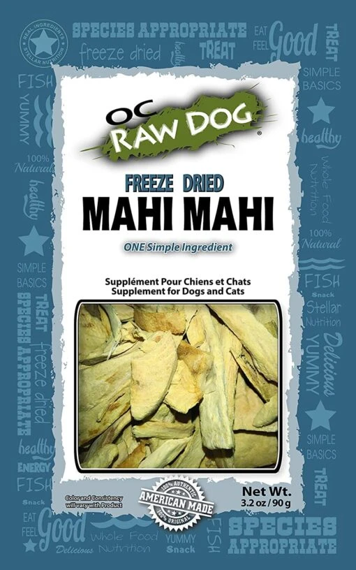 OC Raw Mahi Mahi Cat And Dog Supplemental Treats - 3.2 Oz Bag -Tropiclean Store oc raw mahi mahi cat and dog supplemental treats 32 oz bag 520404