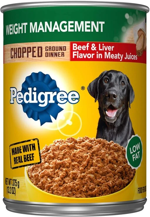 Pedigree Lean Beef & Liver Canned Dog Food - 13.2 Oz - Case Of 12 -Tropiclean Store pedigree lean beef liver canned dog food 132 oz case of 12 135338