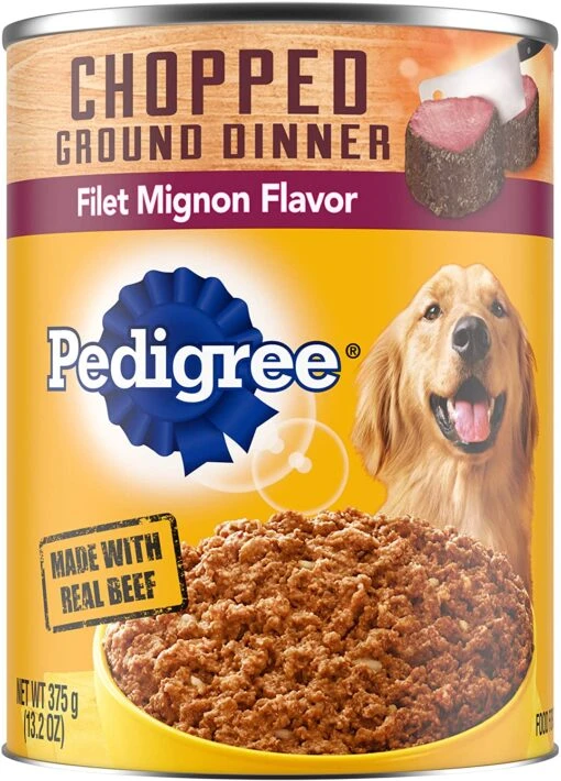 Pedigree Traditional Ground Dinner With Filet Mignon Canned Dog Food - 13.2 Oz - Case Of 12 -Tropiclean Store pedigree traditional ground dinner with filet mignon canned dog food 132 oz case of 12 168993