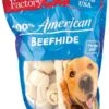 Pet Factory 100% Made In USA Beefhide Bones & Rolls Natural Dog Chews - Natural - 4 In - 25 Pack -Tropiclean Store pet factory 100 made in usa beefhide bones rolls natural dog chews natural 4 in 25 pack 491164