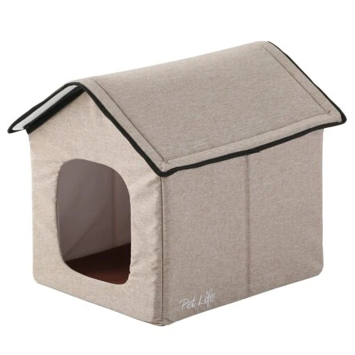 Pet Life 'Hush Puppy' Collapsible Electronic Heating And Cooling Smart Pet House -Tropiclean Store pet life hush puppy electronic heating and cooling smart collapsible pet house 394724 scaled