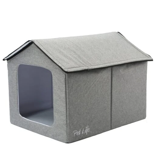 Pet Life 'Hush Puppy' Collapsible Electronic Heating And Cooling Smart Pet House -Tropiclean Store pet life hush puppy electronic heating and cooling smart collapsible pet house 518889 scaled