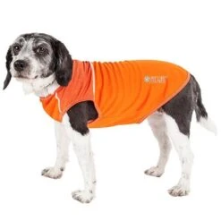 Pet Life ® Active 'Aero-Pawlse' Quick-Dry And 4-Way-Stretch Yoga Fitness Dog T-Shirt Tank Top -Tropiclean Store pet life r active aero pawlse heathered quick dry and 4 way stretch performance dog tank top t shirt 115437