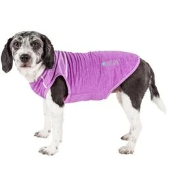 Pet Life ® Active 'Aero-Pawlse' Quick-Dry And 4-Way-Stretch Yoga Fitness Dog T-Shirt Tank Top -Tropiclean Store pet life r active aero pawlse heathered quick dry and 4 way stretch performance dog tank top t shirt 611646