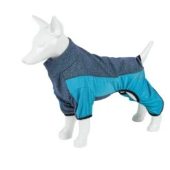 Pet Life ® Active 'Chase Pacer' Medium-weight 4-Way-Stretch Yoga Fitness Dog Tracksuit -Tropiclean Store pet life r active chase pacer heathered performance 4 way stretch two toned full body warm up 332607