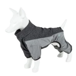 Pet Life ® Active 'Chase Pacer' Medium-weight 4-Way-Stretch Yoga Fitness Dog Tracksuit -Tropiclean Store pet life r active chase pacer heathered performance 4 way stretch two toned full body warm up 529019