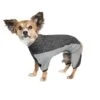 Pet Life ® Active 'Chase Pacer' Medium-weight 4-Way-Stretch Yoga Fitness Dog Tracksuit -Tropiclean Store pet life r active chase pacer heathered performance 4 way stretch two toned full body warm up 611624