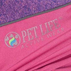 Pet Life ® Active 'Chase Pacer' Medium-weight 4-Way-Stretch Yoga Fitness Dog Tracksuit -Tropiclean Store pet life r active chase pacer heathered performance 4 way stretch two toned full body warm up 871316