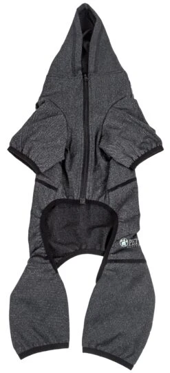 Pet Life ® Active 'Pawsterity' Mediumweight 4-Way-Stretch Yoga Fitness Dog Tracksuit Hoodie -Tropiclean Store pet life r active pawsterity heathered performance 4 way stretch two toned full bodied hoodie 421974