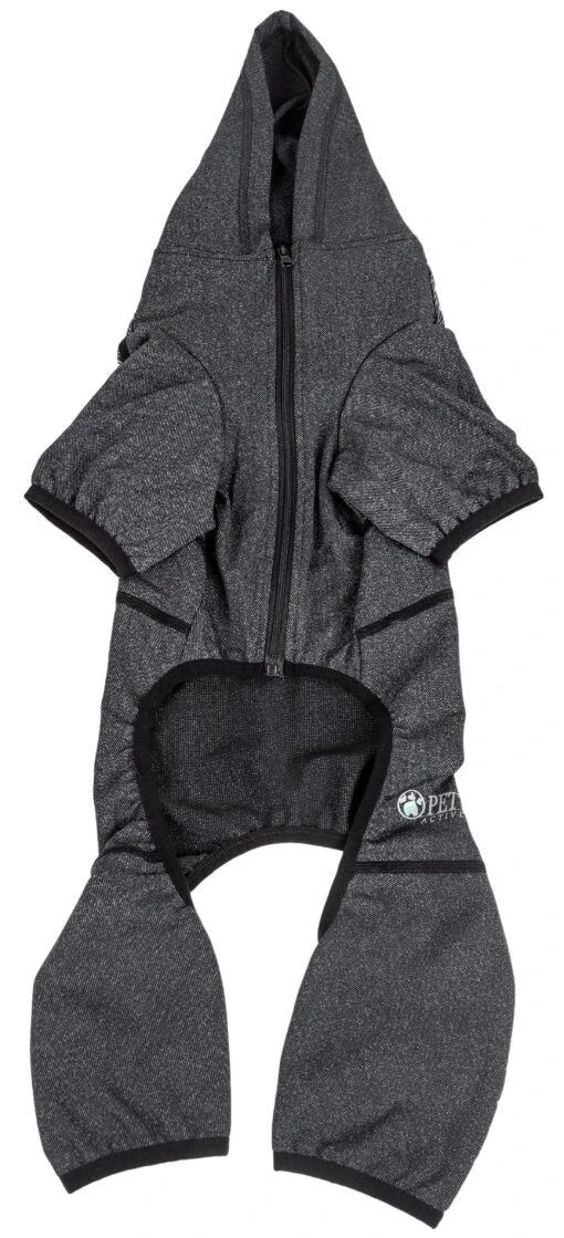 Pet Life ® Active 'Pawsterity' Mediumweight 4-Way-Stretch Yoga Fitness Dog Tracksuit Hoodie -Tropiclean Store pet life r active pawsterity heathered performance 4 way stretch two toned full bodied hoodie 421974 scaled