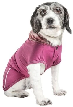 Pet Life ® Active 'Pull-Rover' 4-Way Stretch Sleeveless Fitness Yoga Dog T-Shirt Hoodie -Tropiclean Store pet life r active pull rover premium 4 way stretch two toned performance sleeveless dog t shirt tank top hoodie 119397