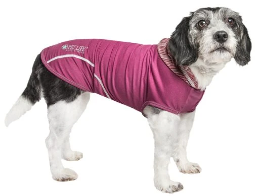 Pet Life ® Active 'Pull-Rover' 4-Way Stretch Sleeveless Fitness Yoga Dog T-Shirt Hoodie -Tropiclean Store pet life r active pull rover premium 4 way stretch two toned performance sleeveless dog t shirt tank top hoodie 558592