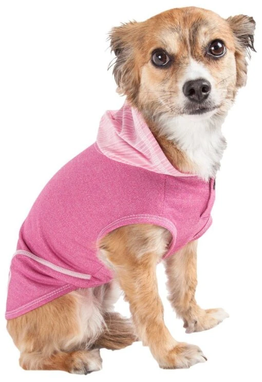 Pet Life ® Active 'Pull-Rover' 4-Way Stretch Sleeveless Fitness Yoga Dog T-Shirt Hoodie -Tropiclean Store pet life r active pull rover premium 4 way stretch two toned performance sleeveless dog t shirt tank top hoodie 752084