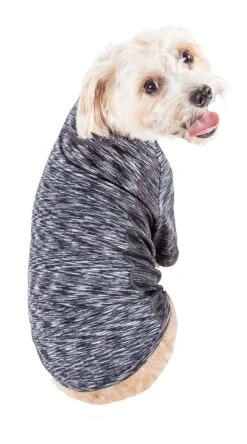 Pet Life ® Active 'Warf Speed' Heathered Ultra-Stretch Yoga Fitness Dog T-Shirt -Tropiclean Store pet life r active warf speed heathered ultra stretch sporty performance dog t shirt 332788