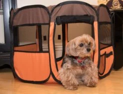 Pet Life ® 'All-Terrain' Lightweight Easy Folding Wire-Framed Collapsible Travel Pet Dog Playpen Crate -Tropiclean Store pet life r all terrain lightweight easy folding wire framed collapsible travel pet dog playpen crate 160821