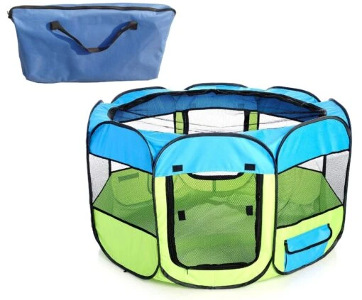 Pet Life ® 'All-Terrain' Lightweight Easy Folding Wire-Framed Collapsible Travel Pet Dog Playpen Crate -Tropiclean Store pet life r all terrain lightweight easy folding wire framed collapsible travel pet dog playpen crate 700265