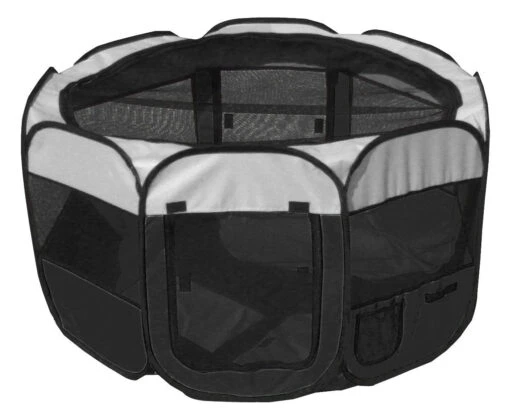 Pet Life ® 'All-Terrain' Lightweight Easy Folding Wire-Framed Collapsible Travel Pet Dog Playpen Crate -Tropiclean Store pet life r all terrain lightweight easy folding wire framed collapsible travel pet dog playpen crate 705154