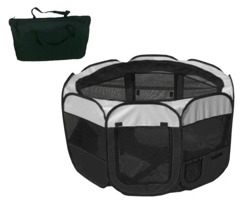 Pet Life ® 'All-Terrain' Lightweight Easy Folding Wire-Framed Collapsible Travel Pet Dog Playpen Crate -Tropiclean Store pet life r all terrain lightweight easy folding wire framed collapsible travel pet dog playpen crate 797935