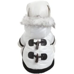 Pet Life ® Aspen Winter-White 3M Insulated Fashion Pet Parka Dog Coat -Tropiclean Store pet life r aspen winter white 3m insulated fashion pet parka dog coat 415471