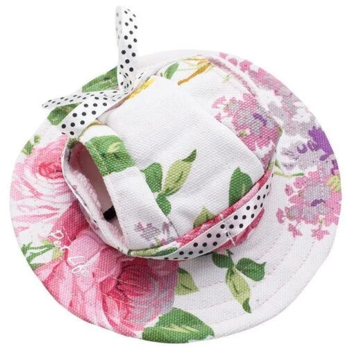 Pet Life ® 'Botanic Bark' Floral UV Protectant Adjustable Fashion Canopy Brimmed Dog Hat Cap -Tropiclean Store pet life r botanic bark floral uv protectant adjustable fashion canopy brimmed dog hat cap 177634