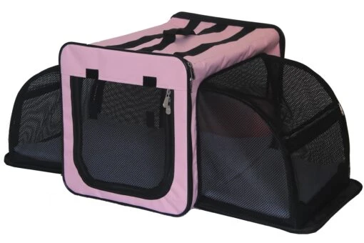 Pet Life ® 'Capacious' Dual-Sided Expandable Spacious Wire Folding Collapsible Lightweight Pet Dog Crate Carrier House -Tropiclean Store pet life r capacious dual sided expandable spacious wire folding collapsible lightweight pet dog crate carrier house 601306 scaled