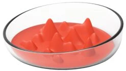 Pet Life ® 'Cirlicue' Mountain Shaped Modern Slow Feeding Pet Bowl -Tropiclean Store pet life r cirlicue mountain shaped modern slow feeding pet bowl 144808