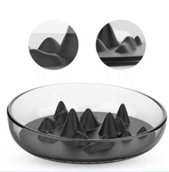 Pet Life ® 'Cirlicue' Mountain Shaped Modern Slow Feeding Pet Bowl -Tropiclean Store pet life r cirlicue mountain shaped modern slow feeding pet bowl 200450