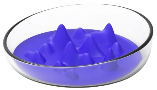 Pet Life ® 'Cirlicue' Mountain Shaped Modern Slow Feeding Pet Bowl -Tropiclean Store pet life r cirlicue mountain shaped modern slow feeding pet bowl 459452 scaled