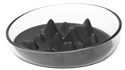 Pet Life ® 'Cirlicue' Mountain Shaped Modern Slow Feeding Pet Bowl -Tropiclean Store pet life r cirlicue mountain shaped modern slow feeding pet bowl 979462 scaled