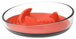 Pet Life ® 'Cirlicue' Shark Fin Shaped Modern Slow Feeding Pet Bowl -Tropiclean Store pet life r cirlicue shark fin shaped modern slow feeding pet bowl 101857