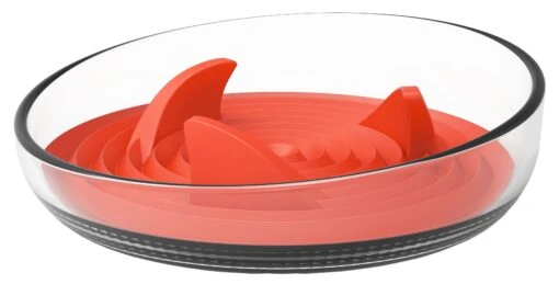 Pet Life ® 'Cirlicue' Shark Fin Shaped Modern Slow Feeding Pet Bowl -Tropiclean Store pet life r cirlicue shark fin shaped modern slow feeding pet bowl 101857 scaled