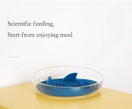 Pet Life ® 'Cirlicue' Shark Fin Shaped Modern Slow Feeding Pet Bowl -Tropiclean Store pet life r cirlicue shark fin shaped modern slow feeding pet bowl 164900