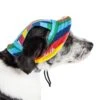 Pet Life ® 'Colorfur' UV Protectant Adjustable Fashion Canopy Brimmed Dog Hat Cap -Tropiclean Store pet life r colorfur uv protectant adjustable fashion canopy brimmed dog hat cap 869091