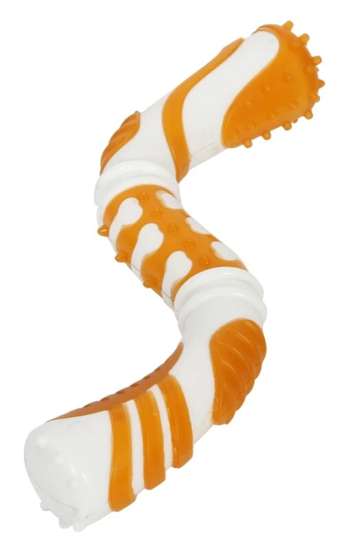 Pet Life ® 'Denta-Twist' TPR Durable Dental Chew Toy -Tropiclean Store pet life r denta twist tpr durable dental chew toy 985451