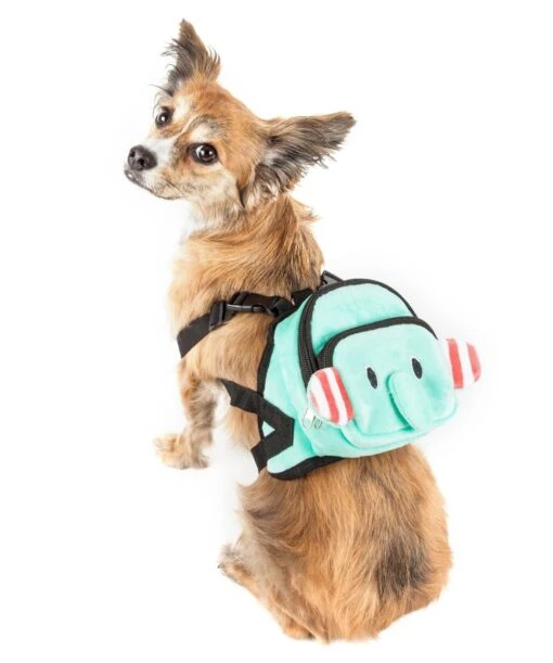 Pet Life ® 'Dumbone' Dual-Pocketed Animated Fashion Dog Harness Backpack -Tropiclean Store pet life r dumbone dual pocketed compartmental animated dog harness backpack 613101