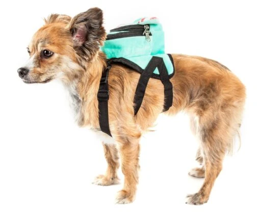 Pet Life ® 'Dumbone' Dual-Pocketed Animated Fashion Dog Harness Backpack -Tropiclean Store pet life r dumbone dual pocketed compartmental animated dog harness backpack 751292