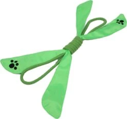 Pet Life ® 'Extreme Bow' Sporty Rope And Squeak Dog Toy -Tropiclean Store pet life r extreme bow eco friendly natural jute sporty durable squeak tugging pet dog rope toy 472510