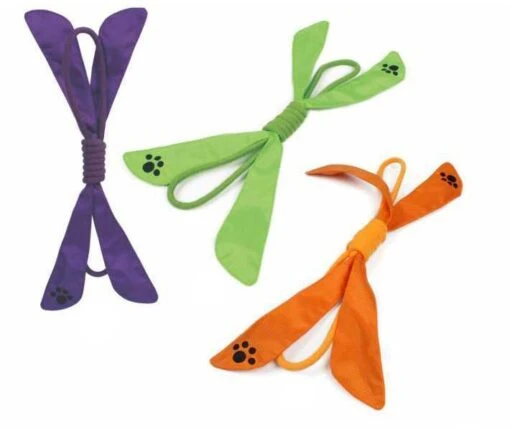 Pet Life ® 'Extreme Bow' Sporty Rope And Squeak Dog Toy -Tropiclean Store pet life r extreme bow eco friendly natural jute sporty durable squeak tugging pet dog rope toy 761774