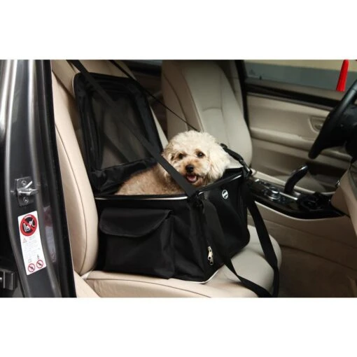 Pet Life ® Lightweight Collapsible Safety Travel Wire Folding Pet Dog Car Seat Carseat Carrier Crate -Tropiclean Store pet life r lightweight collapsible safety travel wire folding pet dog car seat carseat carrier crate 386452