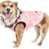 Pet Life ® Luxe 'Pinkachew' Charming Fashion Mink Fur Dog Coat -Tropiclean Store pet life r luxe pinkachew charming designer mink fur dog coat jacket 659347