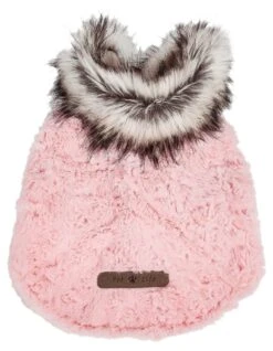 Pet Life ® Luxe 'Pinkachew' Charming Fashion Mink Fur Dog Coat -Tropiclean Store pet life r luxe pinkachew charming designer mink fur dog coat jacket 787718