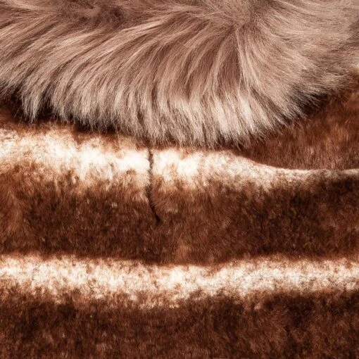 Pet Life ® Luxe 'Tira-Poochoo' Tiramisu Patterned Mink Fur Designer Dog Jacket -Tropiclean Store pet life r luxe tira poochoo tiramisu patterned mink dog coat jacket 475375