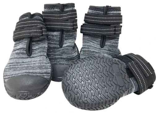 Pet Life ® 'Mud-Trax' Ankle Supporting And Performance Dog Shoes - Set Of 4 -Tropiclean Store pet life r mud trax ankle supporting and performance dog shoes 299878 scaled