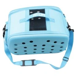 Pet Life ® 'Narrow Shelled' Perforated Lightweight Collapsible Military Grade Fashion Designer Travel Pet Dog Carrier Crate -Tropiclean Store pet life r narrow shelled perforated lightweight collapsible military grade fashion designer travel pet dog carrier crate 251179