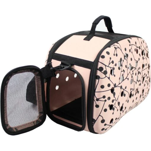 Pet Life ® 'Narrow Shelled' Perforated Lightweight Collapsible Military Grade Fashion Designer Travel Pet Dog Carrier Crate -Tropiclean Store pet life r narrow shelled perforated lightweight collapsible military grade fashion designer travel pet dog carrier crate 306568