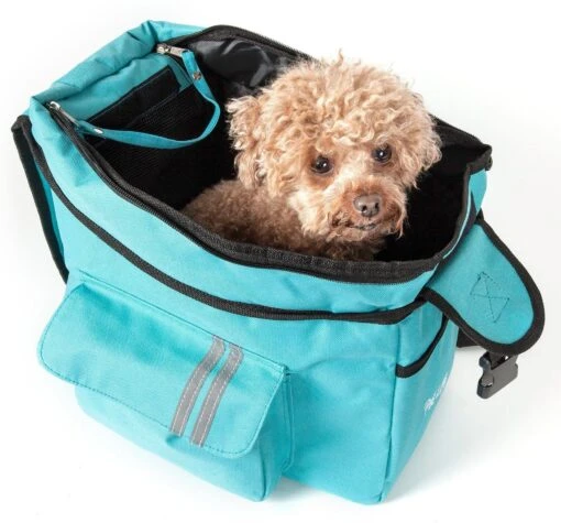 Pet Life ® Over-The-Shoulder Back-Supportive Fashion Sporty Pet Dog Carrier W/ Pouch -Tropiclean Store pet life r over the shoulder back supportive fashion sporty pet dog carrier w pouch 845847