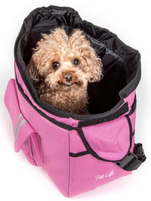 Pet Life ® Over-The-Shoulder Back-Supportive Fashion Sporty Pet Dog Carrier W/ Pouch -Tropiclean Store pet life r over the shoulder back supportive fashion sporty pet dog carrier w pouch 910445