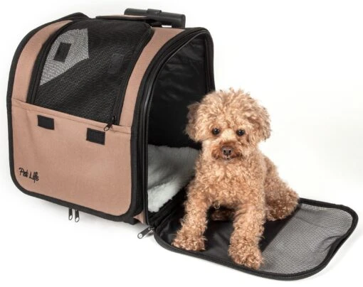 Pet Life ® 'Pawdon Me ' Wheeled Airline Approved Travel Collapsible Pet Dog Carrier -Tropiclean Store pet life r pawdon me wheeled airline approved travel collapsible pet dog carrier 135858