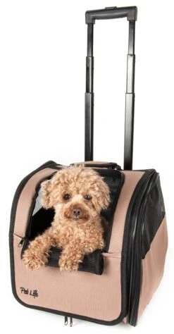 Pet Life ® 'Pawdon Me ' Wheeled Airline Approved Travel Collapsible Pet Dog Carrier -Tropiclean Store pet life r pawdon me wheeled airline approved travel collapsible pet dog carrier 433041